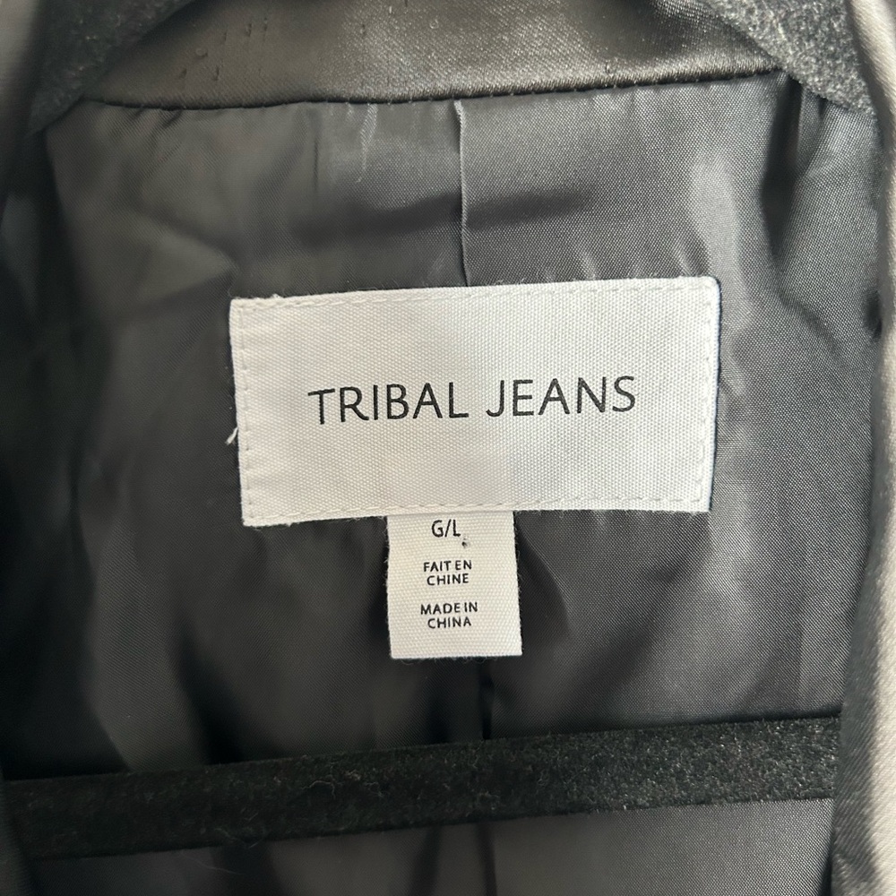 Tribal Jeans black oversized blazer jacket - Picture 3 of 5